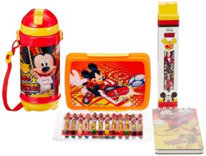 Disney Mickey Mouse back to School stationery combo set, 999, Multicolor