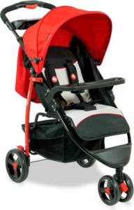 Fisher-Price Rover Stroller Cum Pram - Red (Multi, Red, Black)
