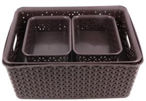 Miamour 4 Piece Plastic Crate at rs.307