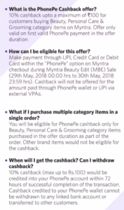 Myntra PhonePE Offer