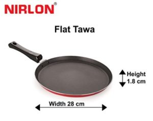 Nirlon Non-Stick Aluminium Tawa, 28cm, Multicolour at rs.254