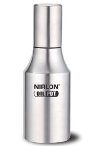 Nirlon Stainless Steel Oil Dispenser, 800ml, Silver at rs.177
