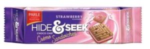 Parle Hide & Seek Fab Strawberry Choco Chip Creme Sandwich Cookie