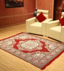 Pepperfry- Buy Red Cotton 54 x 84 Inche Dhurrie Rug by Status at Rs 249