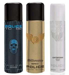 Police Pk3 Contemporary, Tobeman and Millionaire Men Deos, 450ml at rs.449