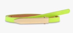United Colors of BenettonTRENDING Green Thin Belt With Long Rectngle Buckle