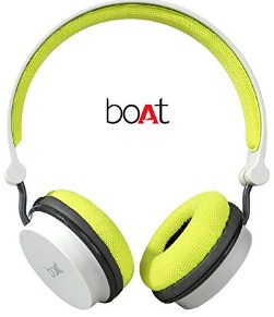 boAt Super Bass Rockerz 400 Bluetooth On-Ear Headphones with Mic (Grey,Green)