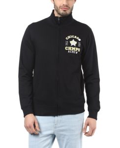 AMERICAN CREW Men's Solid Full Sleeves Zipper JacketAMERICAN CREW Men's Solid Full Sleeves Zipper Jacket