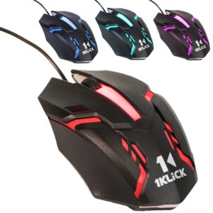 Amazon - Buy 1KLICK M6 2.4Ghz Wired Optical Gaming Mouse (Black)  at Rs 290 only