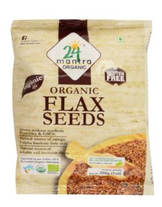 Amazon - Buy 24 Mantra Organic Flax Seeds, 200g (Pack of 4) at Rs 137