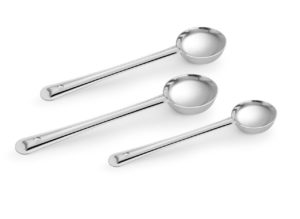 Amazon - Buy Classic Essentials Stainless Steel Ladle Set, 3-Pieces, Silver at Rs 128 only