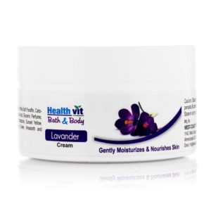 Amazon - Buy Healthvit Bath and Body Lavender Cream, 50g  at Rs 44