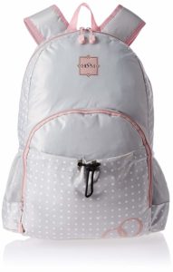 Amazon- Buy Hoom Polyester Grey and Pink Children's Backpack at Rs 293