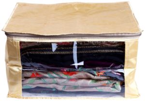 Amazon - Buy My Gift Booth Satin Saree Cover, Large, Gold  at Rs 90