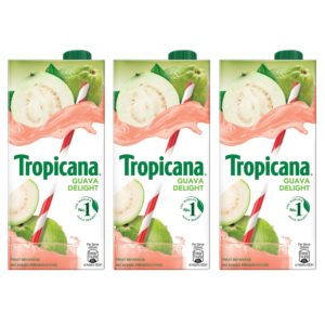 Amazon - Buy Tropicana Guava Delight Fruit Juice 1L (Pack of 3) at Rs 222 only