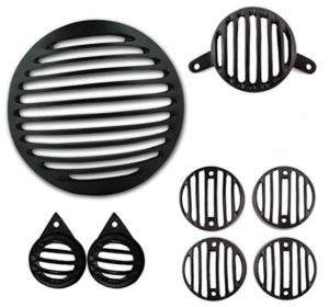Autofy Metal Grill for Royal Enfield Bullet Classic 350 & 500 (Black, Set of 8) at rs.310