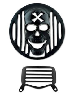 Autofy Skull Metal HeadLight & Tail Light Grill for Royal Enfield Bullet at rs.130