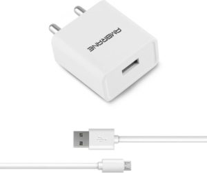 Flipkart - Buy Ambrane AWC-11 2A Fast Charger with Charge & Sync USB Cable Mobile Charger (White) at Rs. 199
