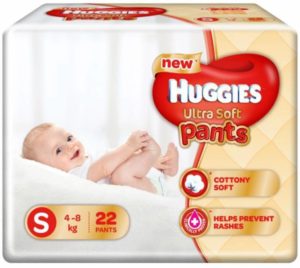 Flipkart - Buy Huggies Ultra Soft Small Size Premium Diapers Pant Diapers - S  (22 Pieces) at Rs 134