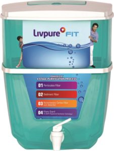 Flipkart - Buy LIVPURE FIT 17 L Gravity Based Water Purifier  (Sea Green) at Rs 1099 only