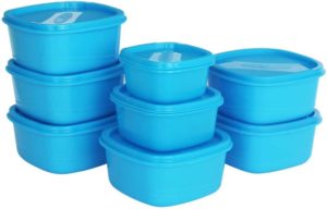 Flipkart - Buy Princeware - 4450 ml Plastic Grocery Container (Pack of 8, Blue) at Rs 199 only