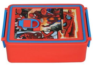 Marvel Spiderman Plastic Lunch Box Set at rs.119