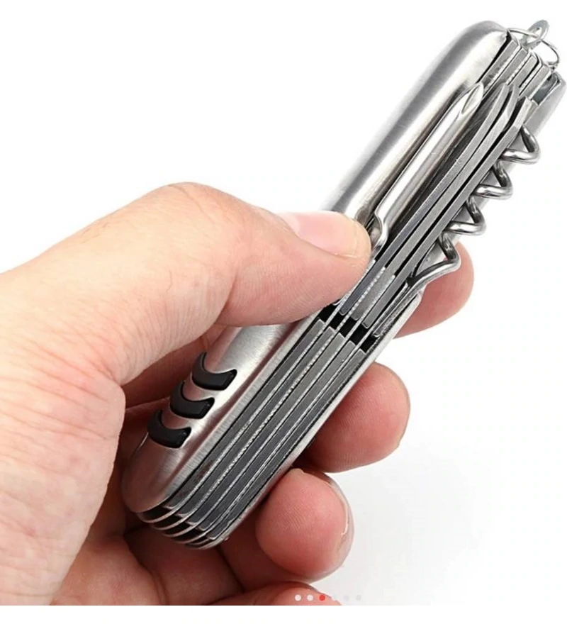 Pepperfry - Buy Stybuzz 11 In 1 Stainless Steel Multi Functional Swiss Knife at Rs 99 only