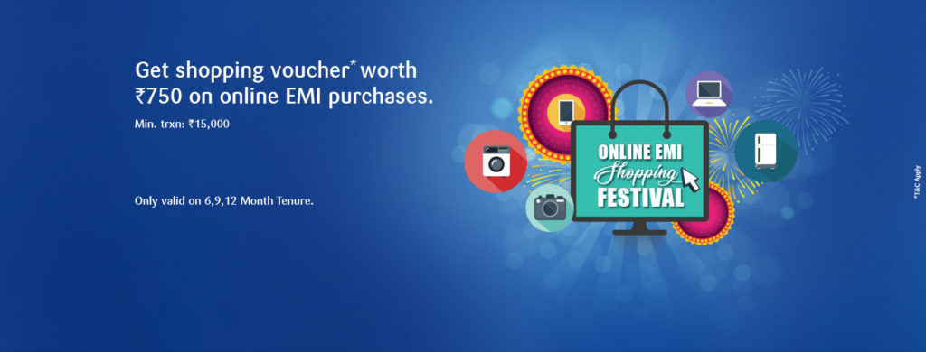 SBI Offer - Get Shopping Voucher worth Rs 750 on Online EMI Purchases