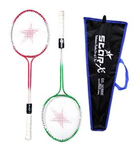 StarX Multi-shaft Steel Badminton Racquet Set at rs.182