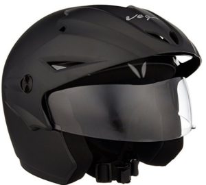 Vega Cruiser CR-WP-DK-M Open Face Helmet with Peak (Dull Black, M) at rs.549