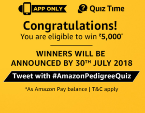 amazon pedigree quiz answer all congratulations