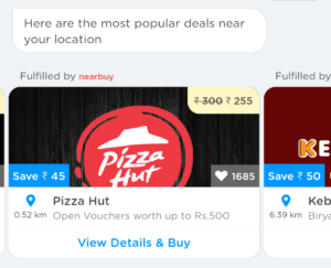 niki app pizzahut voucher deal get Rs 100 cashback