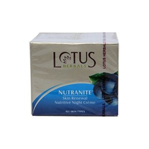 Amazon - Buy Lotus Herbal Nutranite Skin Renewal Nutritive Night Cream, 50g  at Rs 269