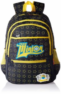 Amazon- Buy Minion Nylon Black School Bag at Rs 486