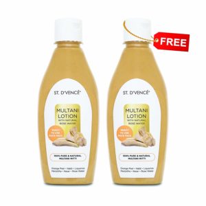 Amazon -  Buy ST. D'VENCÃ‰ Multani Mitti Lotion With Natural Rose Water, 275 ml (Buy 1 Get 1 FREE)  at Rs 299 only
