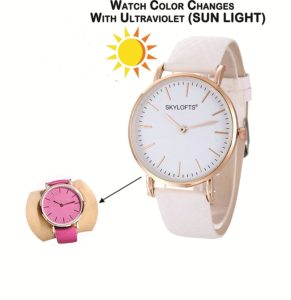 Amazon - Buy Skyloft Analog Off-White Dial Girls Watch at Rs. 99