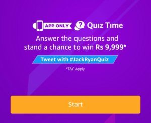 Amazon Jack Ryan Quiz Start
