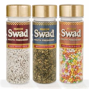 Amazon - buy Panjon Swad Super Saunf (White Sweet Saunf, Roasted Saunf & Coloured Saunf) (Combo of 3), 325 gm at Rs 158