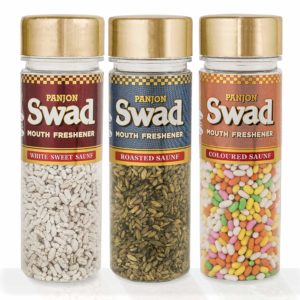 Amazon - buy Panjon Swad Super Saunf (White Sweet Saunf, Roasted Saunf & Coloured Saunf) (Combo of 3), 325 gm at Rs 158
