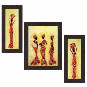 Amazon lightning- Buy Wens 'Rural Women Folks At Work' Wall Art at Rs 164 only