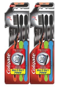 Colgate Slim Soft Charcoal Toothbrush (Buy 2 Get 1) at rs.106