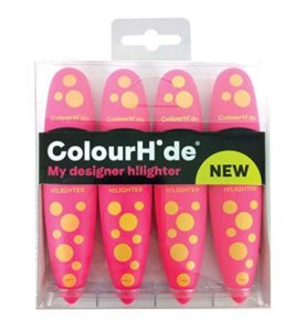 ColourHide My Designer Highlighter - Pack of 4 (Pink) at rs.184