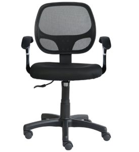 DeckUp Yonne Mid-Back Mesh Office Chair (Black) at rs.2999