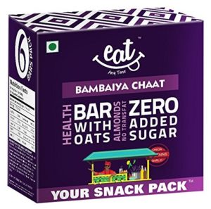 EAT Anytime Bambaiya Chaat Cereal Bars - 228g (38g x 6 bars) at rs.125