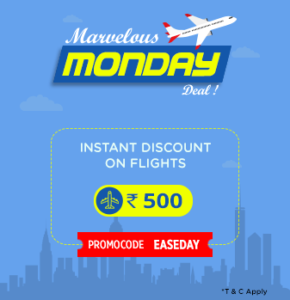 Easymytrip - Rs 500 off on Flight Bookings of Rs 2500