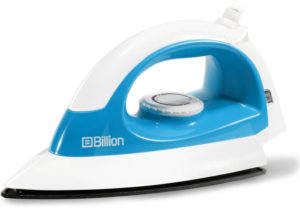 Flipkart - Buy Billion 1000 W Non-stick Compact XR127 Dry Iron  (White and Sky Blue)at Rs 349