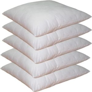 Flipkart- Buy Royal Décor Plain Back Cushion Pack of 5 (White) at Rs 279
