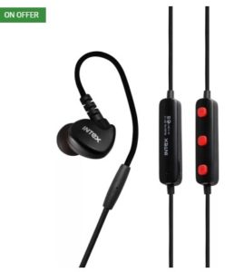  Intex Sports BT-13 Bluetooth Headset with Mic (Black, In the Ear) at rs.549