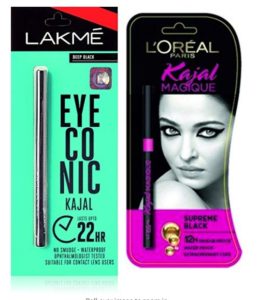 Lakme New Deep Dark +L'oreal Paris Kajal Magique, Black, 0.35g at rs.189