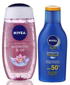 Nivea Sun and Shower Combo at rs.199